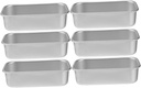 BESTonZON 6 Pcs Mini Loaf Pans with Lids Cake Mold Square Tray Bread Toast Aluminum Loaf Pans Cheesecake Tin Baking Tray Kitchen Supplies Household Baking Plate Non Stick Pan Toast Box Oven