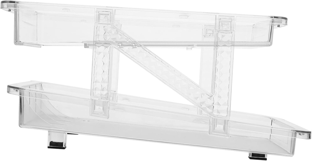 Soda Can Fridge Dispenser Organizer Beverage Storage Bin for Refrigerator Freezer Double Expandable Canned Food Container Efficient Drink Organizer for Neat Kitchen Spaces