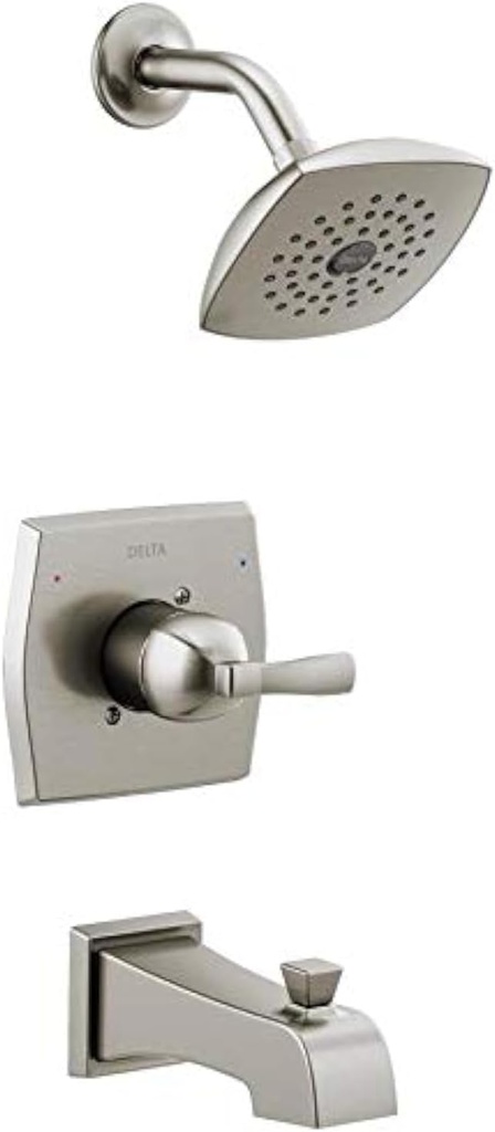 DELTA FAUCET CO 144768C-SS Stainless Steel Flynn One-Handle Bathtub and Shower Faucet with Valve