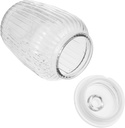 Transparent Glass Sealing Canister with Airtight Lid for Honey Tea Cereal and Food Storage Borosilicate Glass Moisture and Dust Resistant