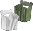 2pcs Modern Hanging Storage Bins Multi-use Adhesive Wall Mount Baskets for Kitchen Bathroom