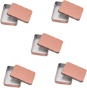 DOITOOL 5Pcs Box square packaging iron box tin canisters with lids candy containers square containers with lids cookie jars with lids storage tins candy tins Home Storage Case Home Supply