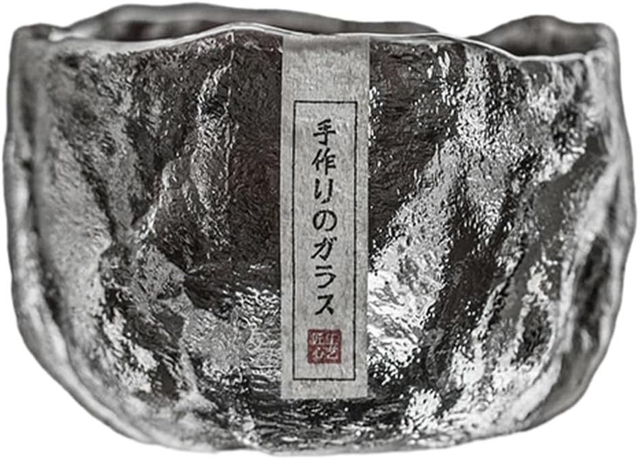 Japanese-style glass personal special glass tea cup - white ice melting cup