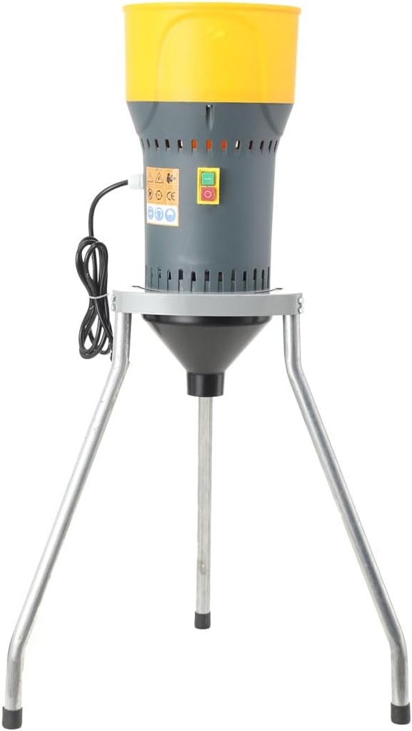 Electric Grain Mill, 6.6 Gallons Dry Grain Mill Grinder Electric, 25L Grain Grinder Mill, Cereals Grinder, Farm Home Wheat Grinder for Spice Rice Coffee Feed Flour, w/ 5 Sizes Sieves & Tripod