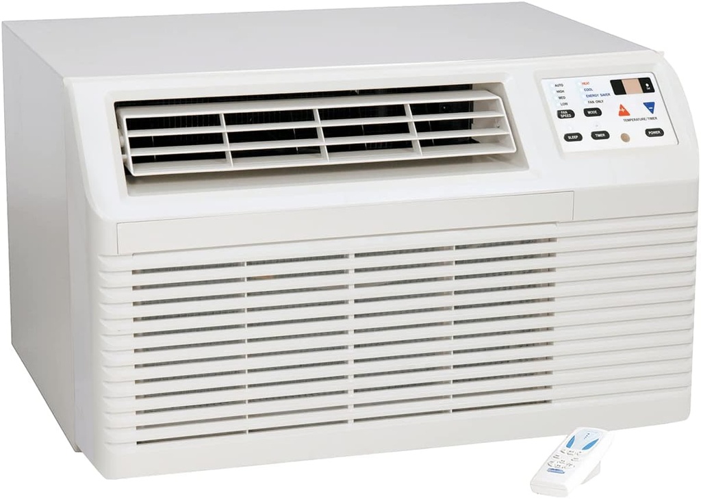 AMANA 9,200 BTU Mini PTAC Air Conditioner with 3.5 KW Heat kit.