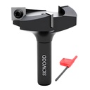 Slab Flattening Router Bits 1/2 Shank, 2-3/8" Cut Diameter, 12*12*1.5mm Carbide Insert, for CNC Spoilboard Surfacing/Planing/Flycutter/ Slab Leveler/Rabbeting