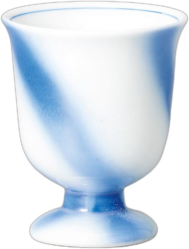 セトモノホンポ(Setomonohonpo) Kuresu Nagiri Aperitif [2.2 x 2.7 inches (5.6 x 6.8 cm), 2.3 fl oz (60 cc)] | Glass |