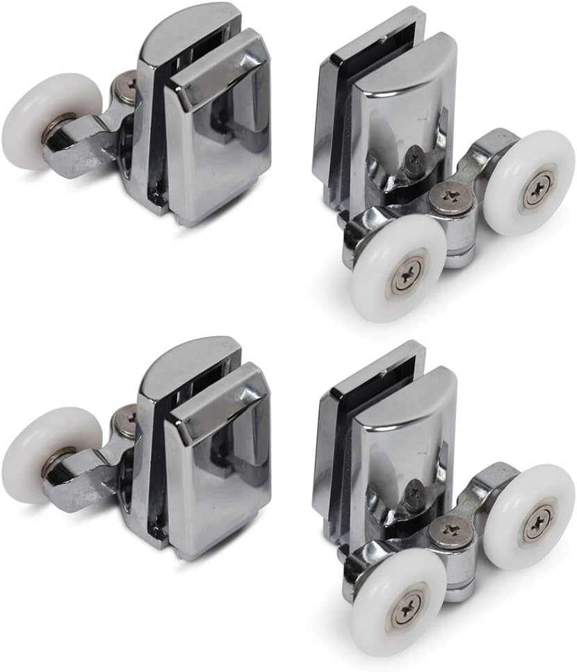 Stainless Steel Shower Door Wheels 23mm Shower Door Rollers (2top +2bottom)