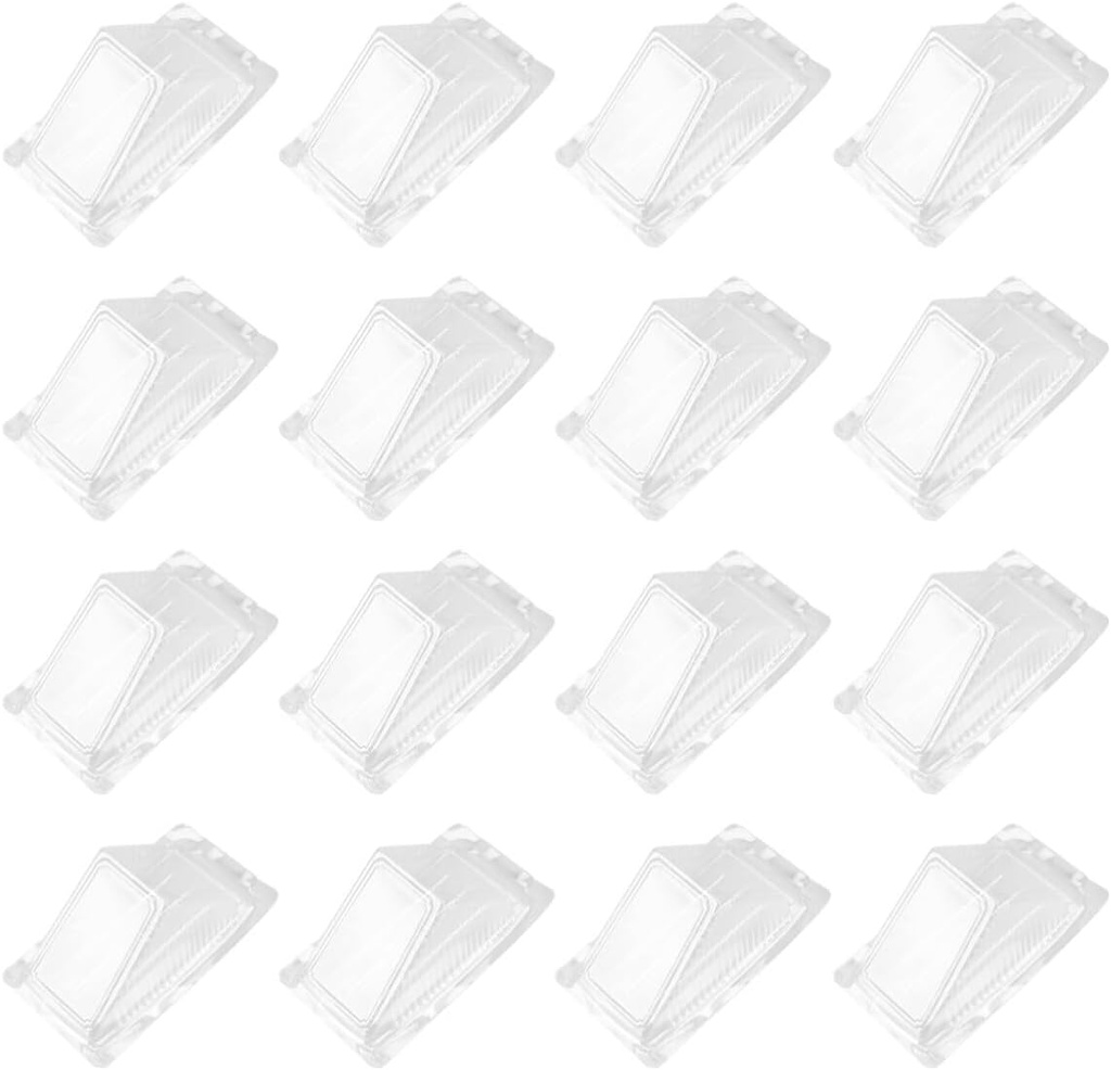 DOITOOL 100Pcs Sandwich Containers Plastic Sandwich Box Plastic Sandwich Triangle Bag
