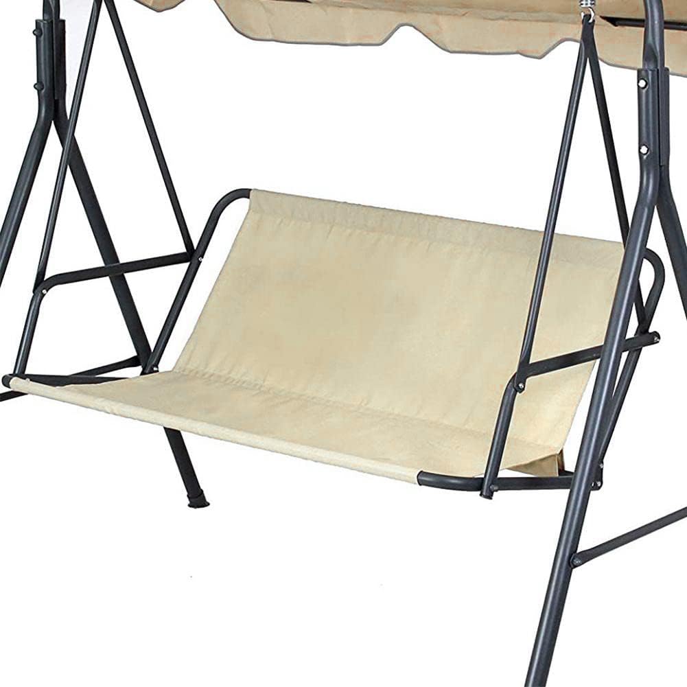 Swing Chair Cover Bench Replacement Cover, 600D Waterproof Rocking Chair Seat Covers for Outdoor Patio Garden Swing Chair 2/3 Seater(Beige 58.3x19.5x19.5 inches)