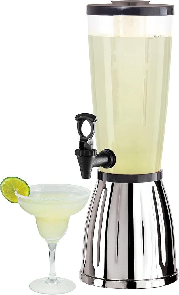 OGGI Beverage Dispenser - 3-quart / 6-Pints, Perfect for Parties, Use as Alcohol, Water, Lemonade Dispenser & More