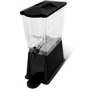 Carlisle FoodService Products Trimline Rectangular Beverage Dispenser Drink Dispenser with Spigot for Catering, Buffets, Restaurants, Polycarbonate (Pc), 3.5 Gallons, Black