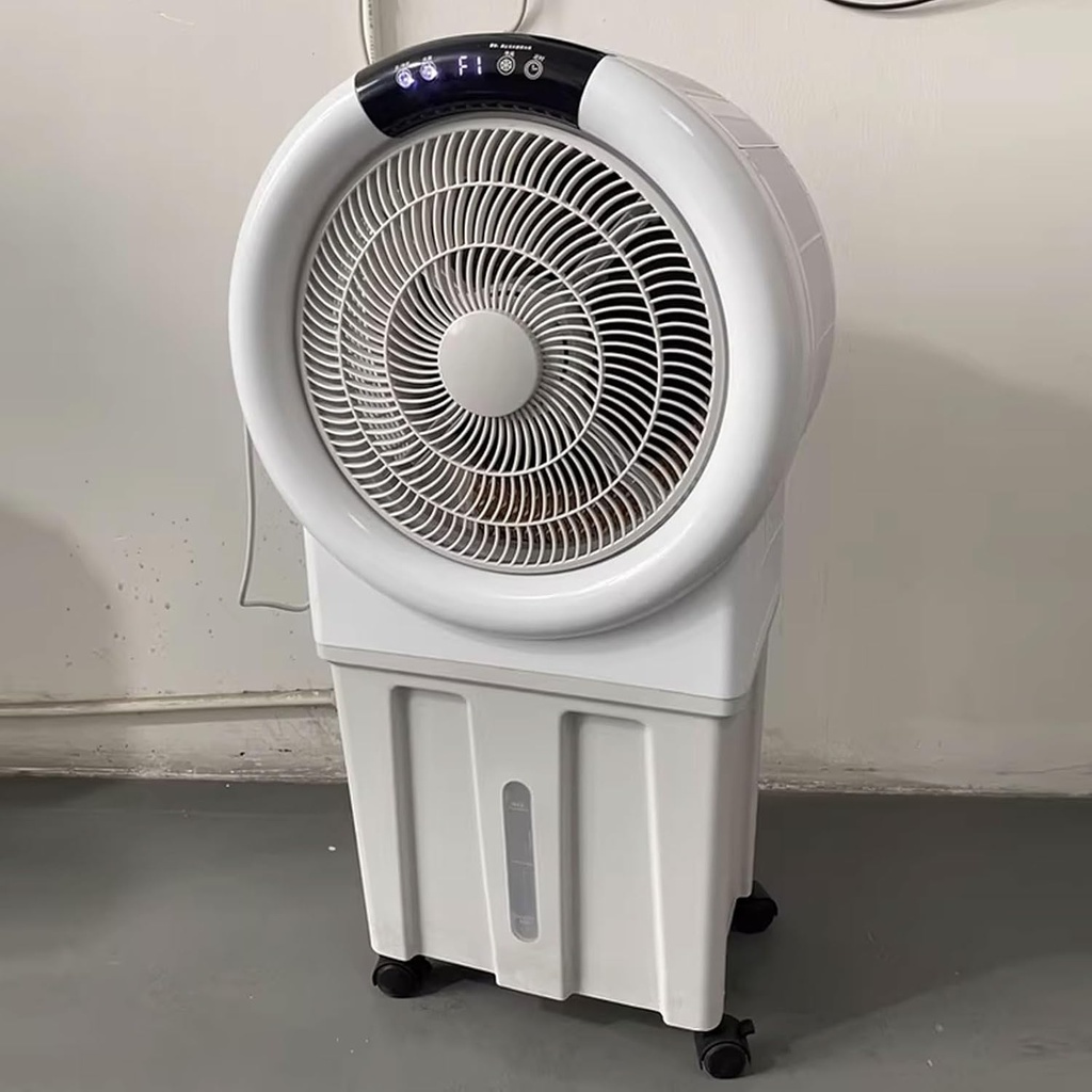 Garage Swamp Cooler Air Conditioner Evaporative Air Cooler with 6 Ice Packs Top Water Filling Design Garage Air Conditioner Indoor and Outdoor Use 220v
