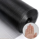 36" x 50' 1/4inch PVC Hardware Cloth Vinyl Coated Chicken Wire Fence Galvanized Welded Mesh Roll for Home Garden Rabbit Cage, Black