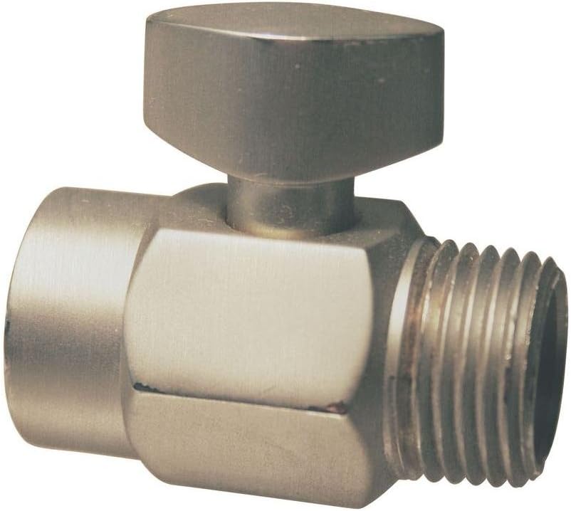 Westbrass 1/2" Shower Arm Volume Control Trickle Valve, Satin Nickel, D309-07