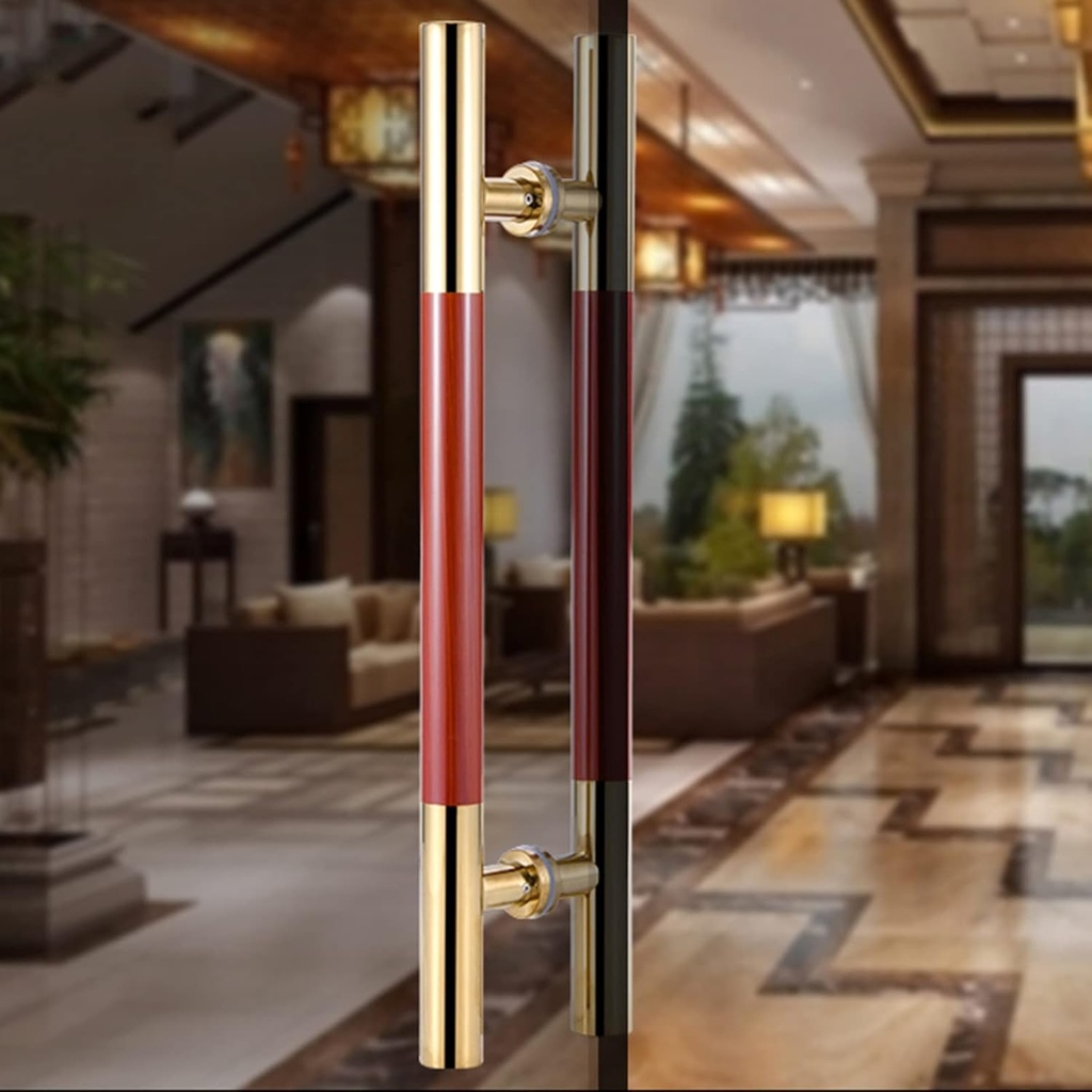 Sliding Door Handles Interior Exterior Door, Wooden Door Barn Door Entry Handle Pull Bar, Two-Sided Glass Shower Door Grab, Paint Finish *90cm (120cm(47 1/4")*90cm)