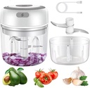 Mini Electric Food Chopper, USB Portable Kitchen Gadget, Garlic Masher, Meat and Vegetable Grinder