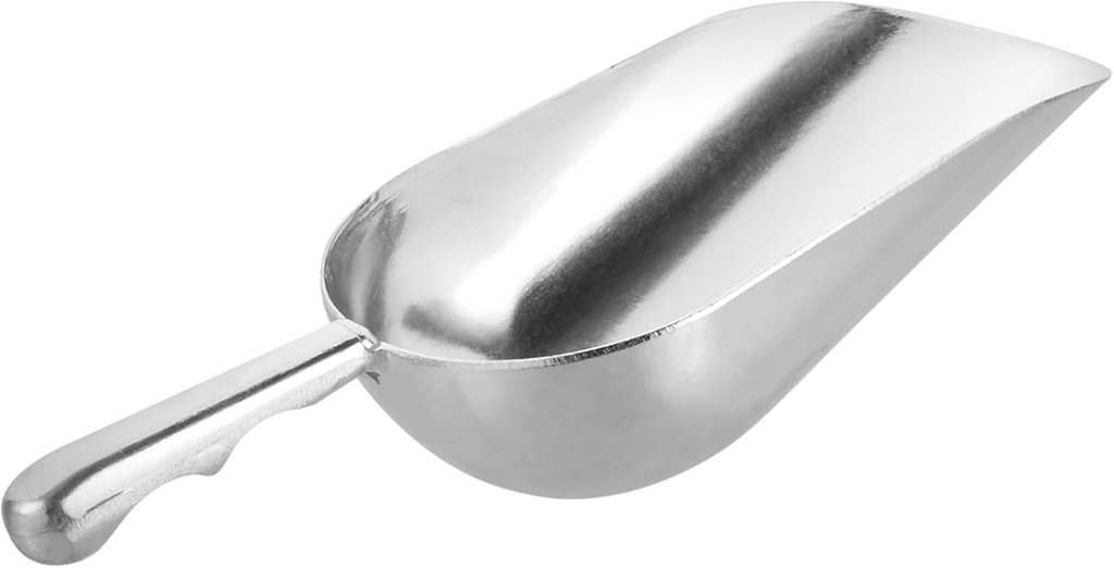 VICASKY 1Pc Zinc Alloy Food Shovel Versatile Kitchen Scoop for Flour Sugar and Bulk Dry Ingredients Ergonomic Handle Elegant Design for Home and Parties