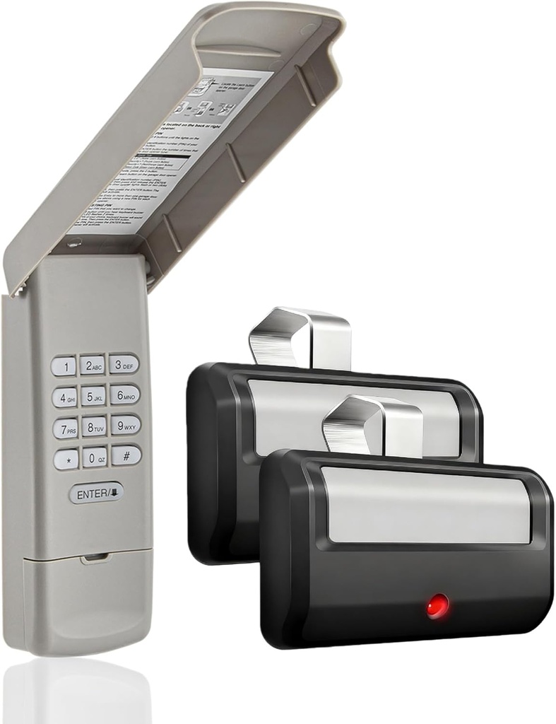 2 for Garage Door Keypad 877MAX + 2 Pack 891MAX Remote, Compatible with LiftMaster, Chamberlain Craftsman Garage Opener, Replace 877LM 878MAX 893LM 371LM 373LM 890MAX
