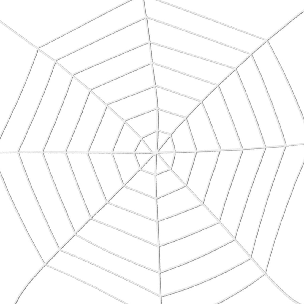 Spider Web Decoration 4.9ft White Coils Fake Spider Webs Scary Hanging Spiderweb for House Outdoor Indoor Decor Halloween Party Cobwebs Favors Supplies
