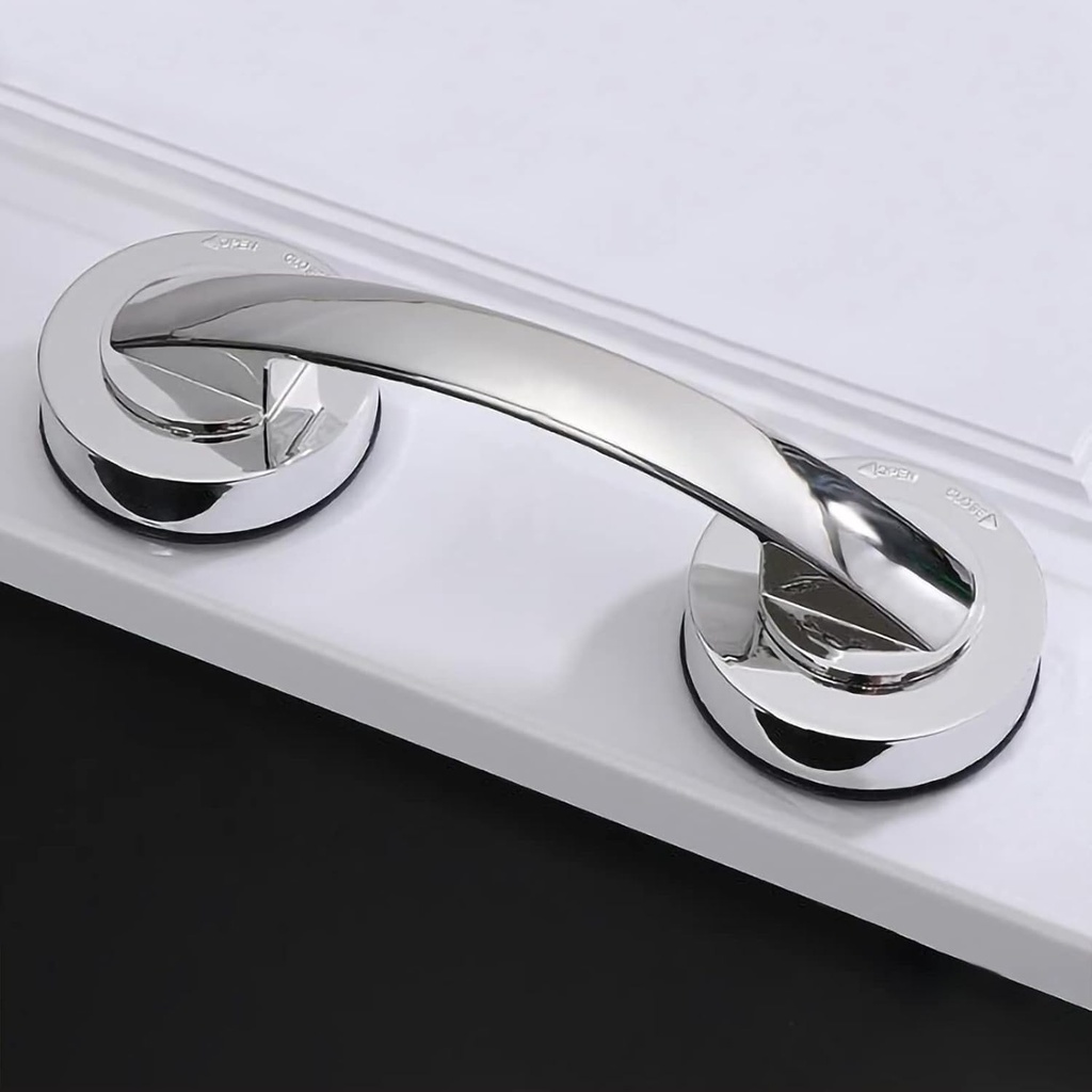 KAFENDA Glass Door and Window Handles, Bathroom Sliding Doors, Shower handrails. Suction Cup Assist armrest for cabinets, wardrobes, and refrigerators, Without Perforated Handles