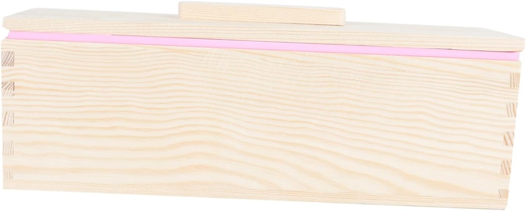 Tofficu 1set Handmade Wooden Bread Box Cover Natural Storage Container for Bread and Soap Rustic Home Organizer for Kitchen and Party Use