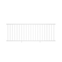 Deckorators 8 ft. x 36 in. Textured White Aluminum Line Rapid Rail Kit
