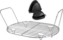 Steam and Roast Rack Compatible with Ninja Foodi Possible Cooker Pro 8.5 Qt MC1000, MC1001, MC1010 Series Slow Oval Pot, Stainless Steel Rack with Silicone Clip
