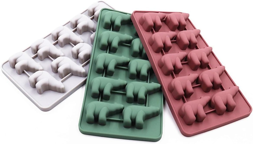 Polar Bear Silicone Ice Cube Mold with Lid DIY Ice Cream Cube Maker Versatile Kitchen Accessory for Homemade Ice Treats Pink Color