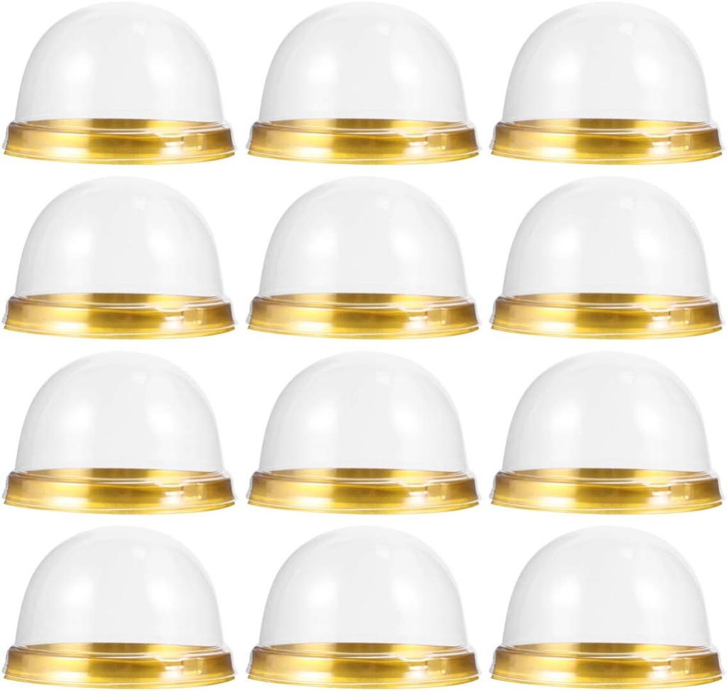 TOYANDONA Gift Containers Pie Container Cupcake Boxes 50pcs Clear Mini Cake Box, Dome Muffins Mooncake for Wedding Birthday Party Cupcake es Gift s Cookie Cake