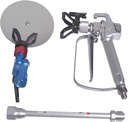 GDHXW W-079 Airless Paint Spray Gun with Spray Guide Accessory Tool and Extension Pole for Airless Paint Sprayer