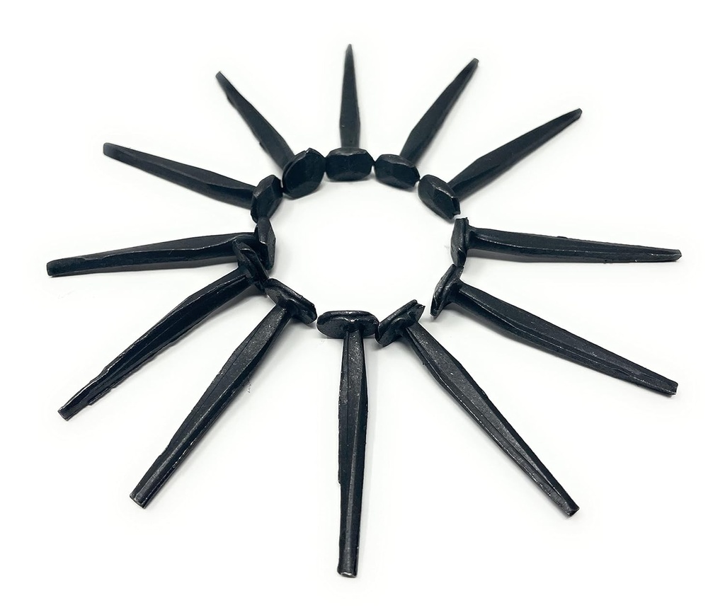 Metal Magery 1 1/2" Wrought Head Nails Decorative Antique Rose Head Nail QTY: 25