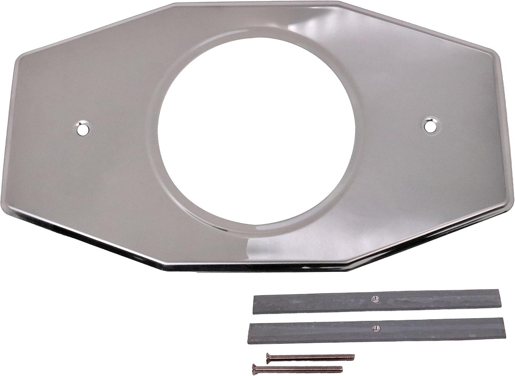 Westbrass A502-26 One-Hole Remodel Cover Plate for Moen and Delta Bathtub and Shower Valves, Polished Chrome