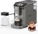 Zstar Fully Automatic Espresso Machine, 20-Bar Espresso Machine with Grinder & Automatic Milk Frother, 7 Coffee Varieties Programmable Coffee Maker, Touch Display, 1.5-L Water Tank