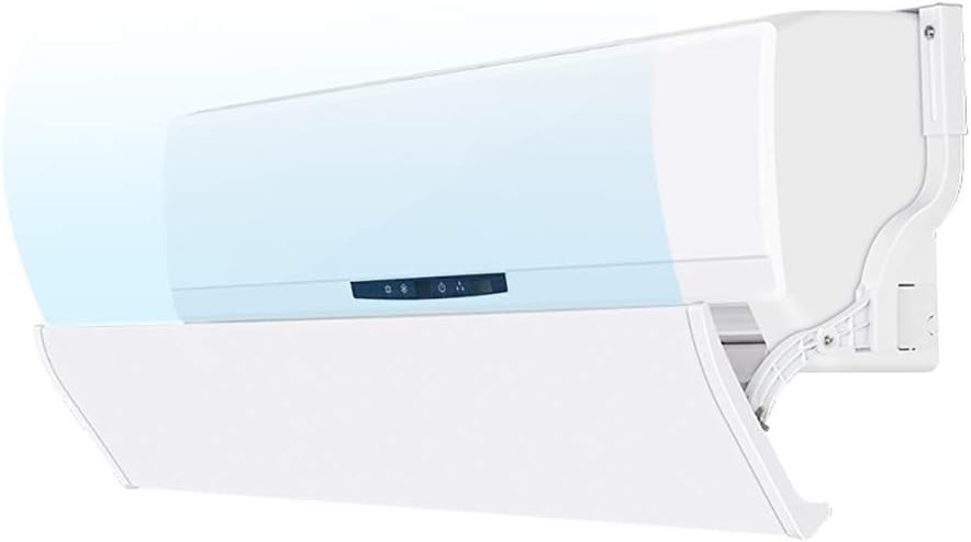 Air Conditioning Wind Deflector Home Bedroom Living Room Air Conditioner Windshield Wind Baffle, Wall-Mounted Air Conditioner Deflector, White