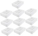 10pcs Tart Paper Cupcake Box Window Creative Muffin Packaging for Baking and Gifting Treats