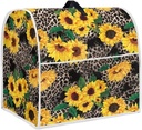 Sunflower Kitchen Aid Mixer Cover Stand Mixer Cover Compatible 4.5-5 Quart(14.9"H x10.8"W x14.5"L) Mixers Leopard Kitchen Aid Mixer Accessories With Pockets