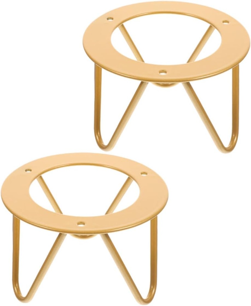 VOSAREA 2pcs Metal Tray Holder Powder Coated Display Stand for Plates and Collectibles for Home Kitchen and Retail Showcases