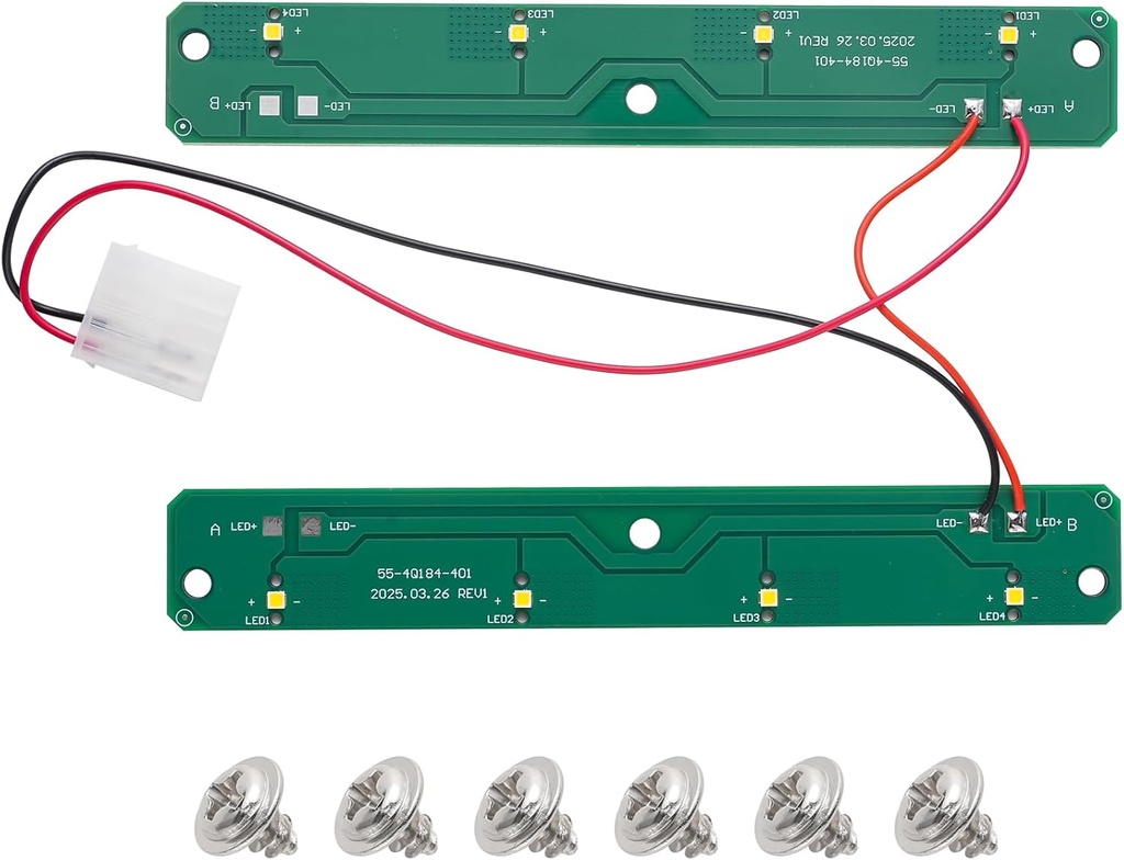 Refrigerator LED Light for Whirl-Pool WRX735SDHZ01, WRX735SDHV00, WRX735SDBM04, WRX735SDHZ00, WRF555SDFZ05, WRF555SDFZ08 Fridge Module Assembly W11043011 Replacement.