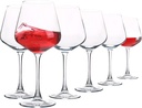 UMEIED 20 Ounce Burgundy Wine Glasses, Long Stemmed Premium Wine Glasses Set of 6, Crystal-clear