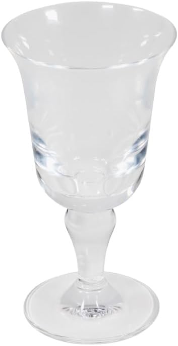 Caspari Acrylic Flared Water Glass – 9.6 fl oz, Shatter-Resistant, Lightweight – Clear, BPA-Free, Indoor & Outdoor Use, 1 Glass