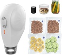 Electric Vacuum Sealer Kit, All in One for Mason Jars, Bags, and Wine Bottles, ideal for food storage, beverage saver, meal prep, pickling and preserving
