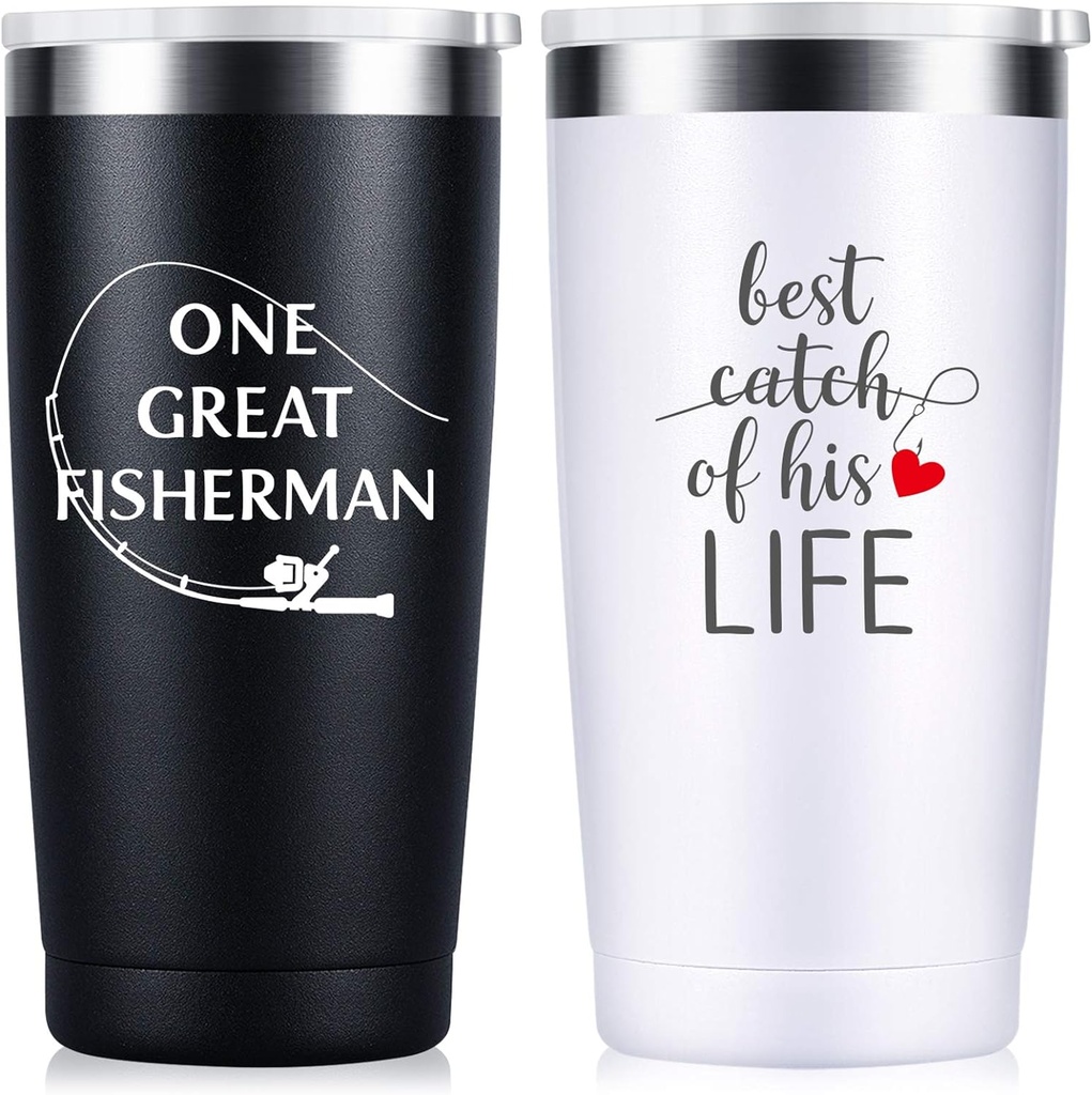 Sixspace Wedding Anniversary for Couple Friend Lovers Cups Stainless Steel Wine Tumbler Travel Mug with Straw and Lid,2 Pack (4.blackwhite)