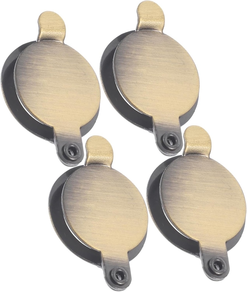Tofficu 4pcs Copper Door Viewer Privacy Cover Plate Peephole Cover for Enhanced Security Easy Installation Stylish Design Compatible Various Door Styles