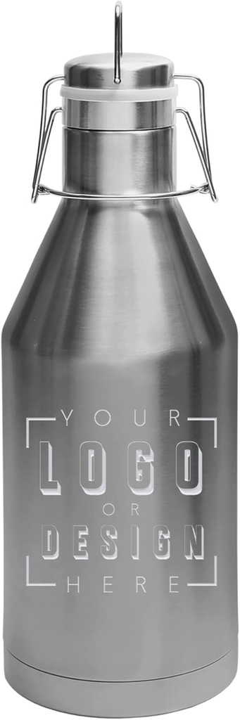 Sofia's Findings Personalized Vacuum Insulated Growler with Swing-Top Lid