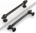 10 Pack 5"(128mm) Oil Rubbed Bronze Cabinet Pulls Kitchen Cabinet Handles Cabinet Hardware Drawer Pulls for Cupboard CK0081