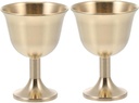 PRETYZOOM 2pcs Copper Cocktail Wine Goblets Elegant Water Glasses for Beer Iced Tea and Mixed Drinks European Style Copper Mugs for Home Bar and Parties