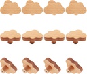 12pcs Wooden Cabinet Knobs, Cloud Shape Drawer Pulls Nursery Dresser Knobs Woodland Animals Wooden Knob for Crafts Handles for Furniture Cupboard Closet Door (Cloud)