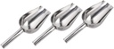 3pcs Stainless Steel Multi-purpose Ice Scoop Food Shovels for Rice Flour Nuts and Desserts for Parties and Home Use and Easy to Clean