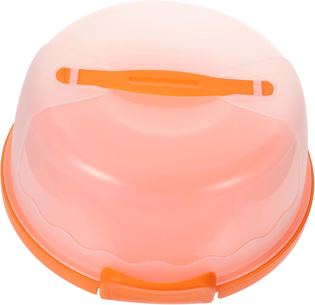 Cake Carrier Portable Plastic Cake Storage Box Locking Buckle for Easy Transportation